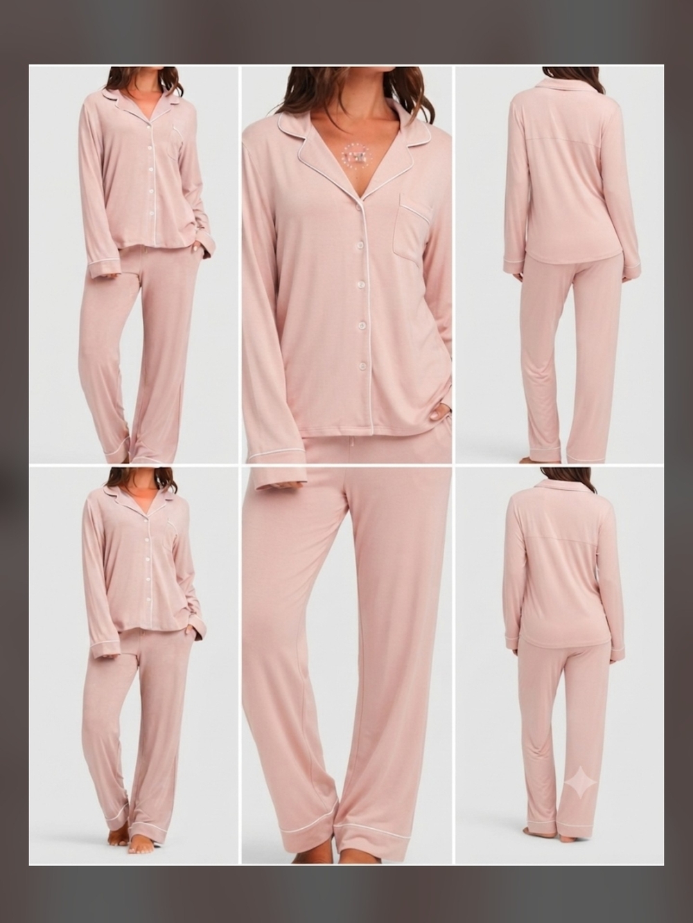 CozyEarth Women's Pajama Set - Blush XXL